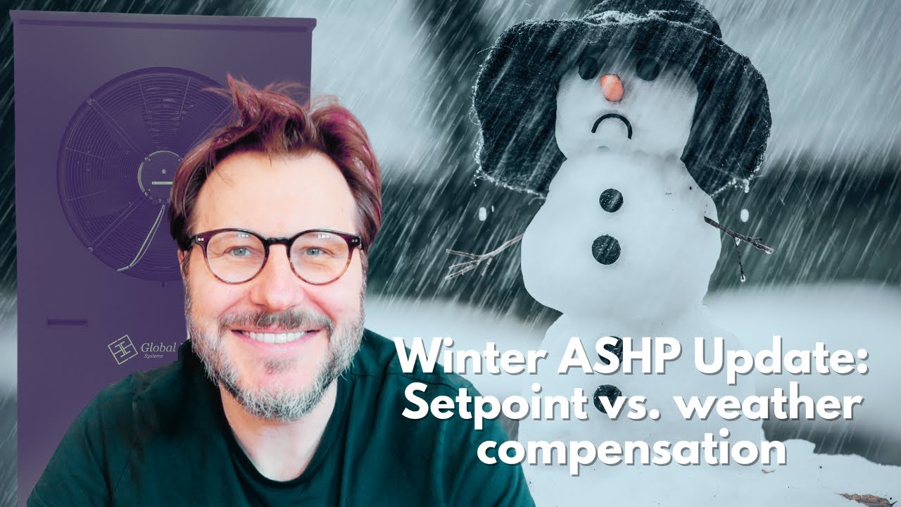 Heat Pump Winter Review: Setpoint Flow Temperature vs. Weather Compensation
