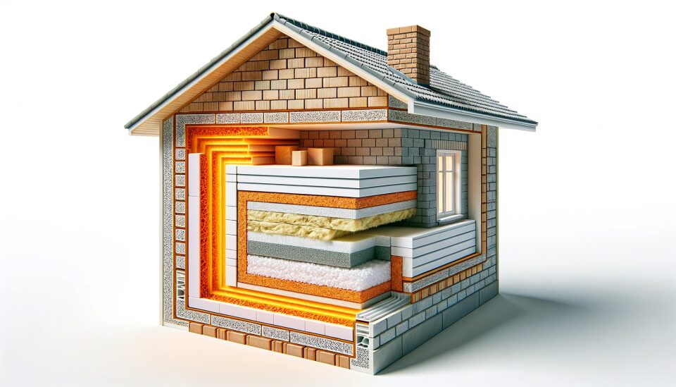 Do thick walls make for warm houses