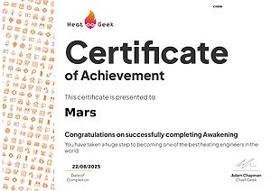 Awakening Certificate
