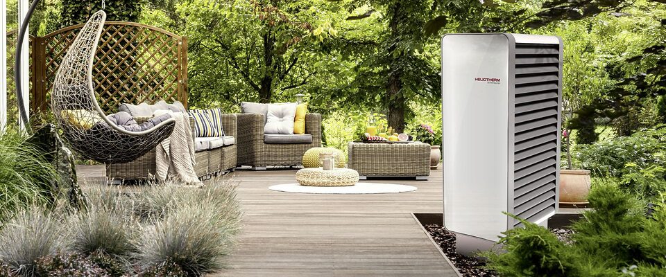 Heliotherm ASHP in Garden
