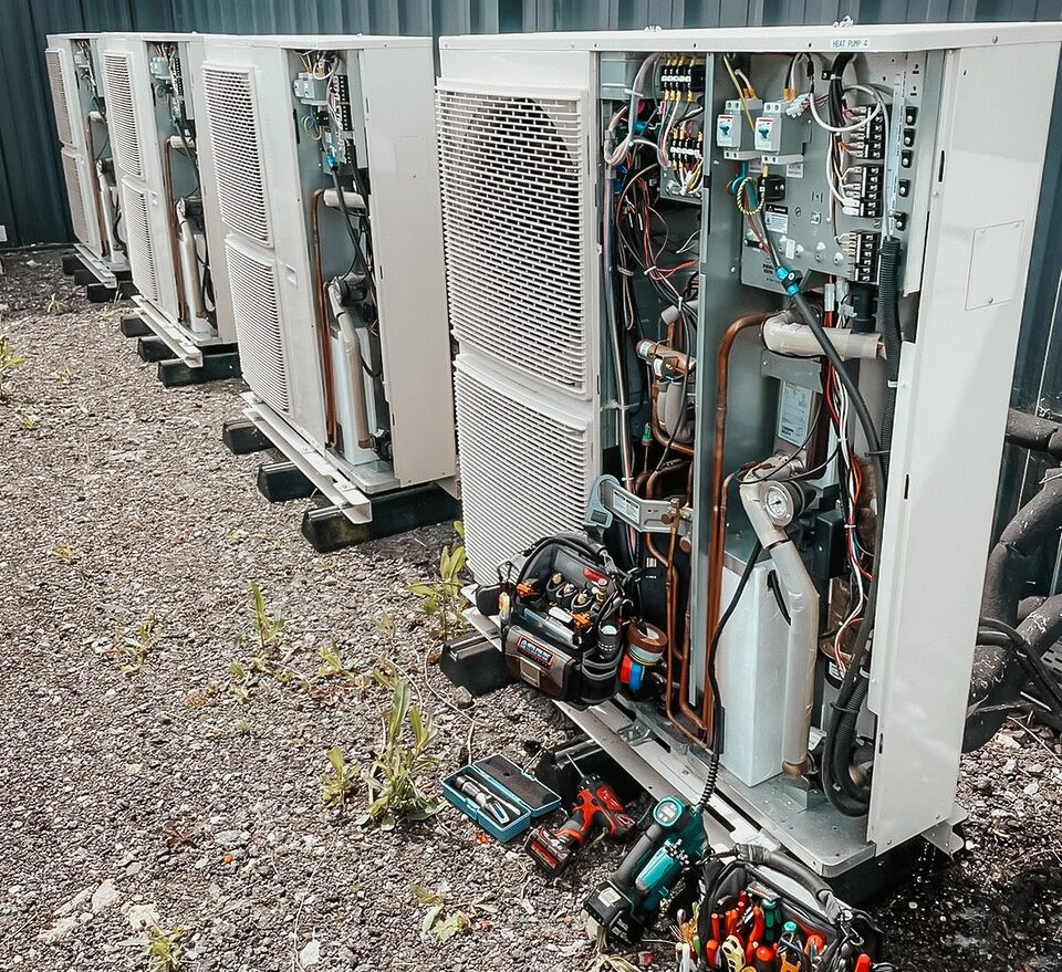 inside a heat pump