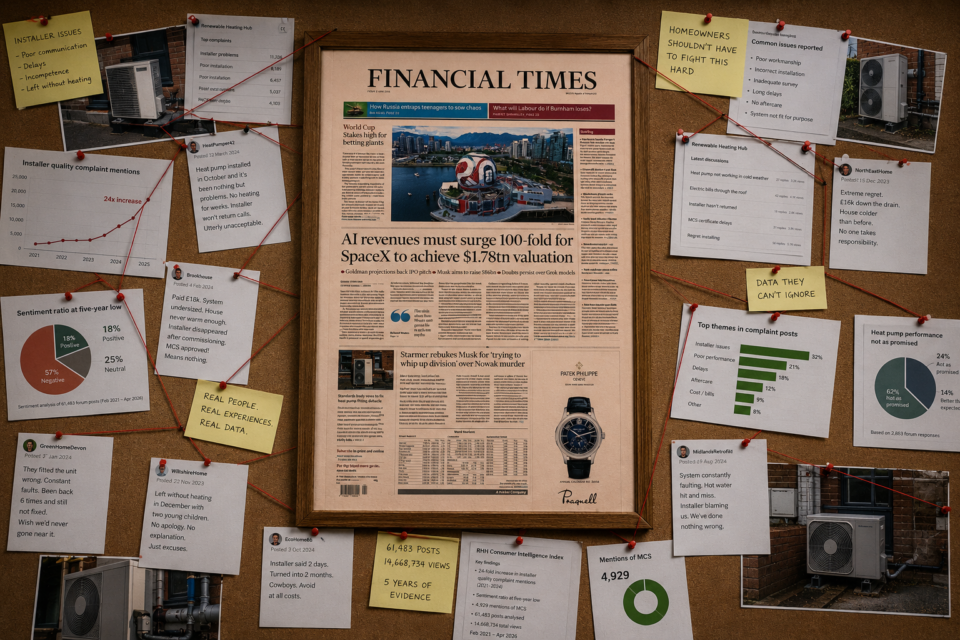 Financial Times Renewable Heating Hub Story