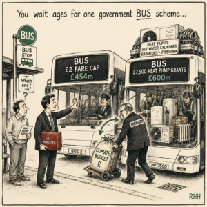 You wait ages for one government BUS scheme...