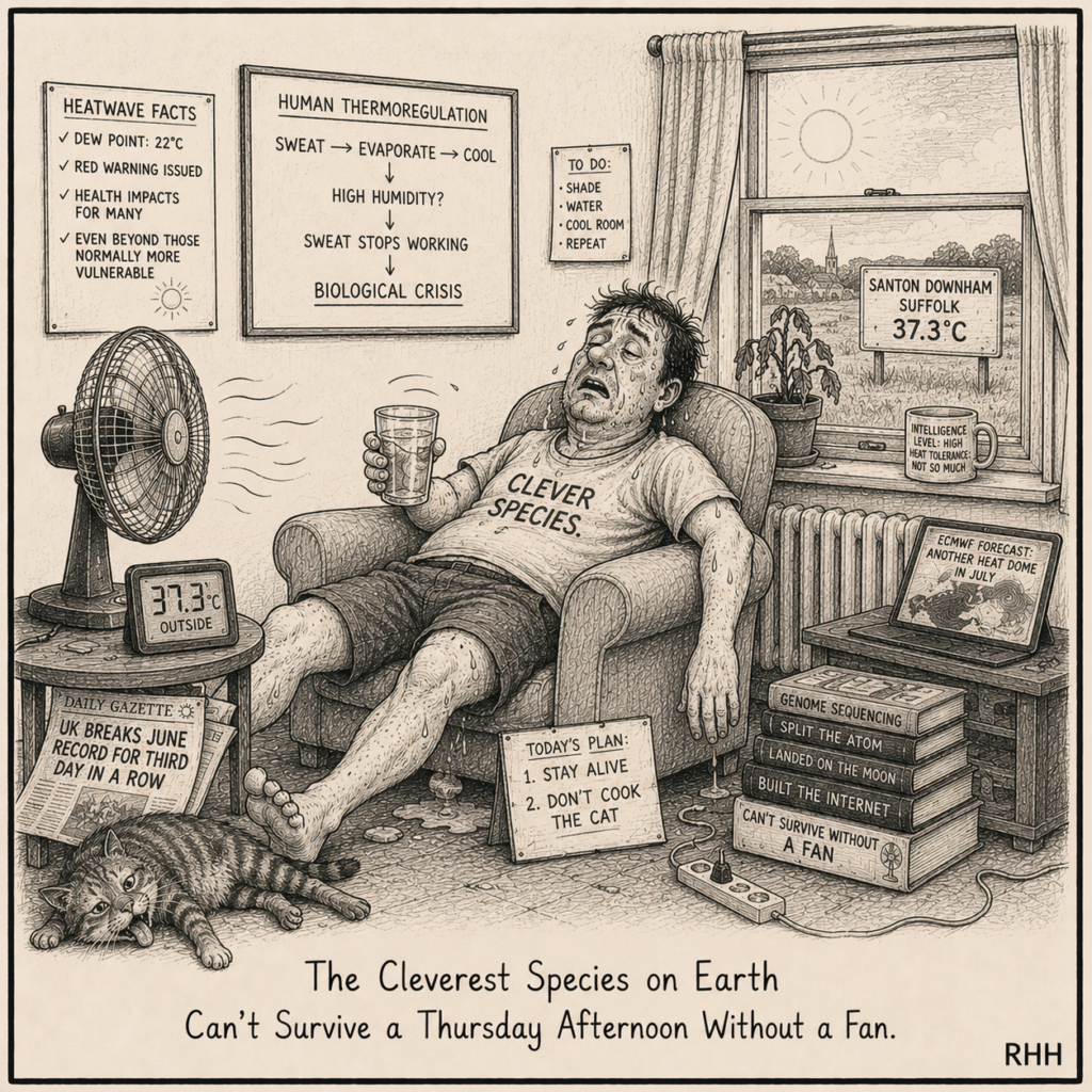 The Cleverest Species on Earth Can’t Survive a Thursday Afternoon Without a Fan