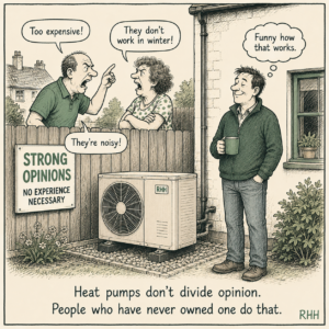 Heat pumps don't divide opinion. People who have never owned one do that.