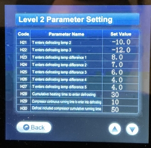 Level 2 Parameters page 3