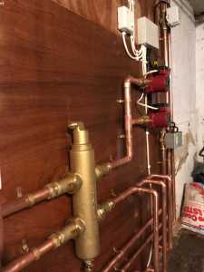 low loss header heating