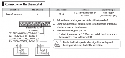 Thermostat connection