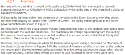 Hornsea   ESO Technical Report