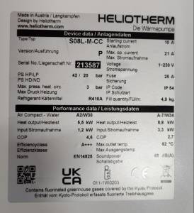 Heliotherm serial number 