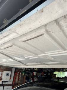 Garage door inside